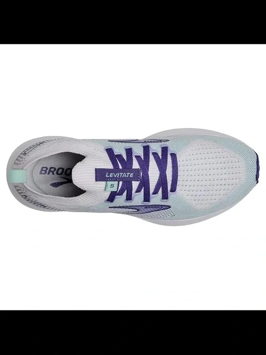 Brooks Women's Levitate Running Shoe - Mint and Purple Accents Sz 10 - Picture 3 of 9